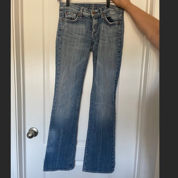 7 For All Mankind Low-Rise Jeans - Picture 1 of 3